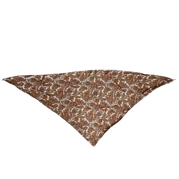 Cacharel La Chemisa Large Triangle Shawl Scarf Shawl Paisley - Picture 3 of 6